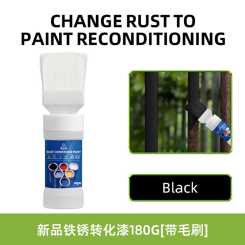 Qixia Water-Based Anti-Rust Paint, Rust-Free Roof Iron Rust Conversion Paint, Color Steel Tile Renovation Paint, Water-Based Anti-Rust Paint