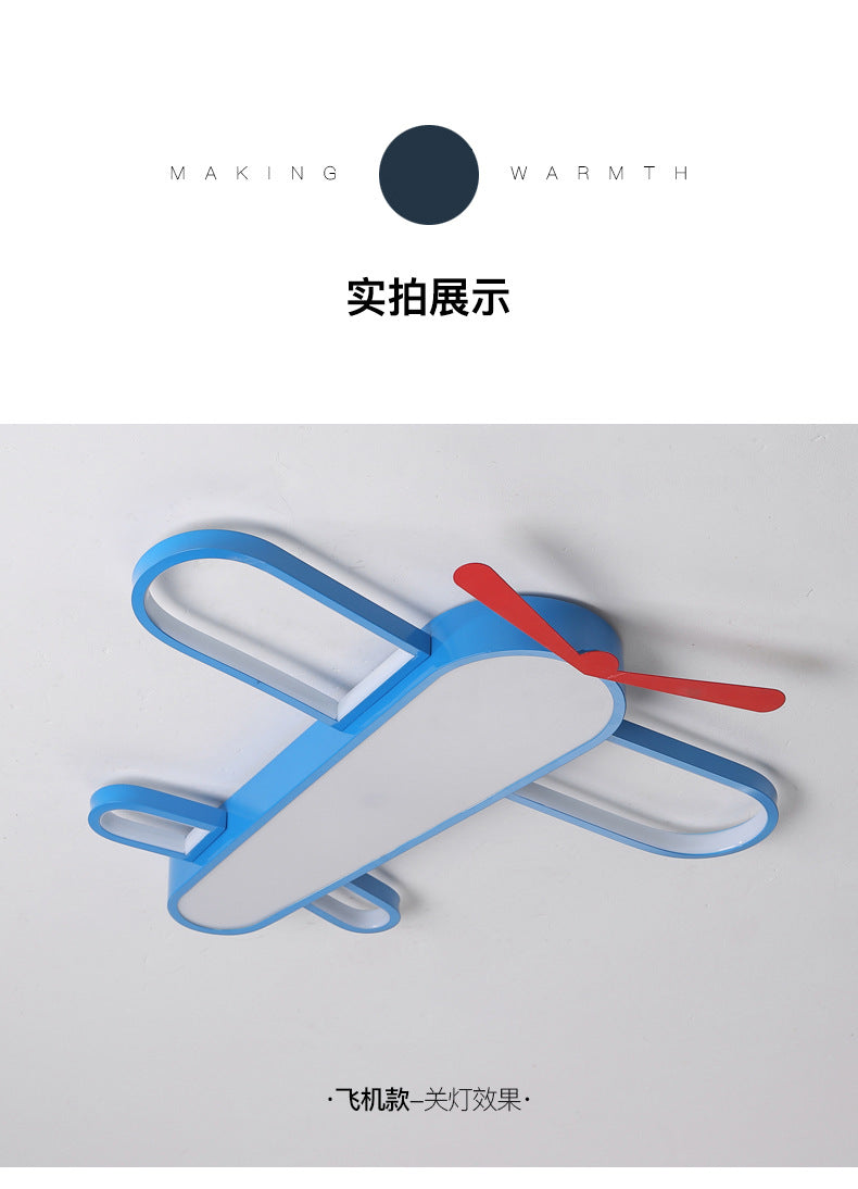 Airplane Lamp Children's Room Lamp Modern Simple Boy's Bedroom Lamp Creative Energy-saving Eye Protection led Wholesale Ceiling Lights