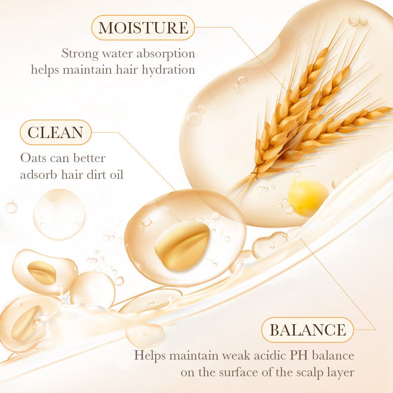 BIOAOUA Rice Puree Shampoo Anti-Dandruff Oil Control Volumizing Long-Lasting Fragrance Hair Wash Foreign Trade