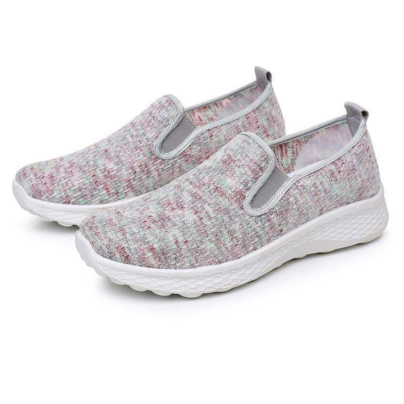 Lightweight Breathable Slip-On Women's Shoes Autumn Breathable Sports Shoes for Women2025New casual thick-soled shoes for the year