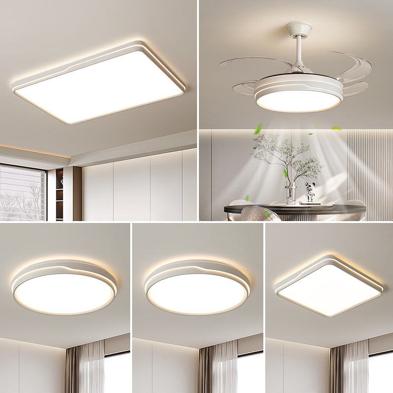 Full Spectrum Eye Protection Living Room Main Light2025New Trendy Cream Style Rectangular Ceiling Light Full House Zhongshan Lighting