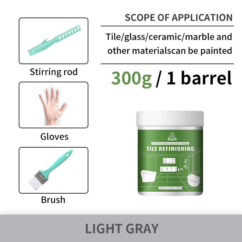 Xiyin Water-Based Tile Paint Bathroom Floor Tile Renovation Paint Special Paint Wear-Resistant Glass Color-Changing Paint Tile Paint