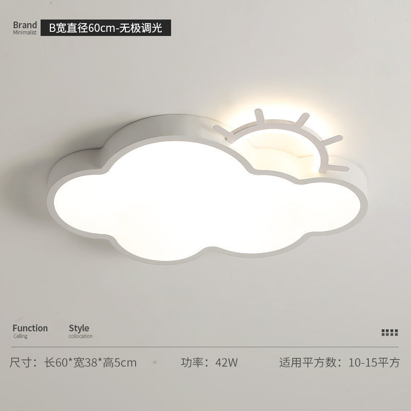 Cloud Lamp Full Spectrum Eye Protection Princess Room Children's Room Bedroom Lighting Personality Ceiling Lamp Modern Simple Cartoon