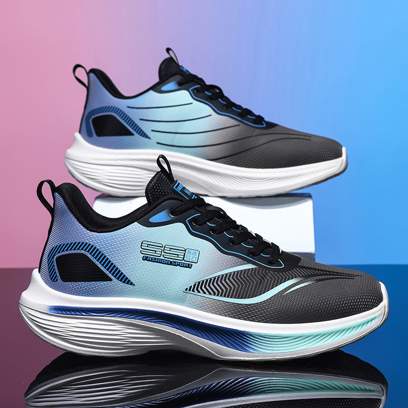 2025New mesh breathable men's casual running shoes ultra-light thick-soled non-slip trendy fashion sneakers