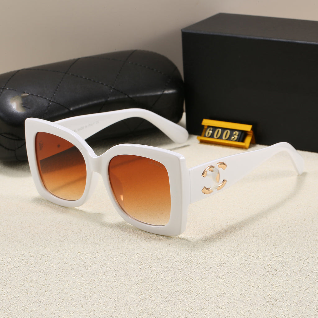 Xiaoxiangjia Large Frame Fashion European and American Trend Sunglasses Unisex Rectangular Retro Style sunglasses
