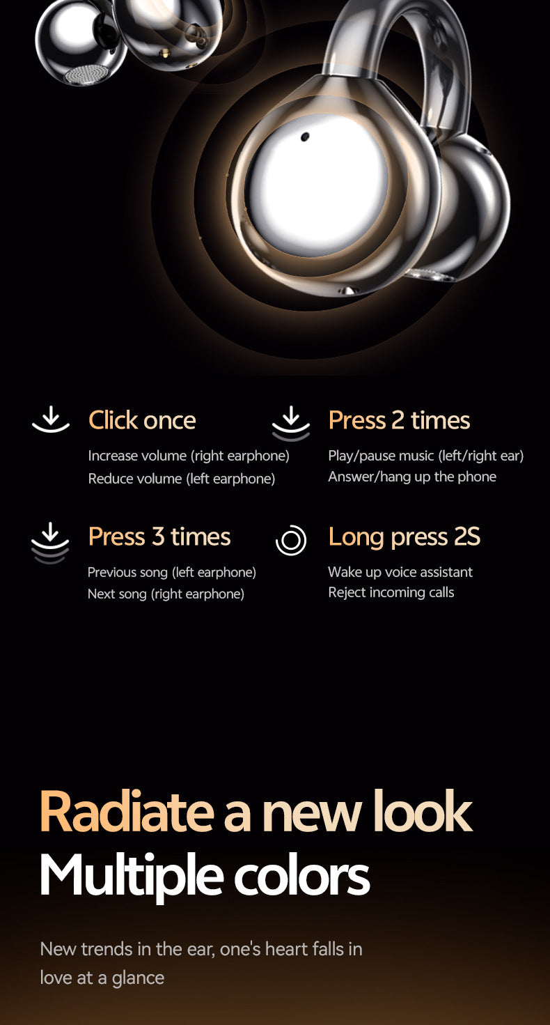 Featured Selection M110Bluetooth Headset Ultra-Long Battery Life Noise Reduction High Appearance Private Model Ear Clip Wireless Bluetooth Headset