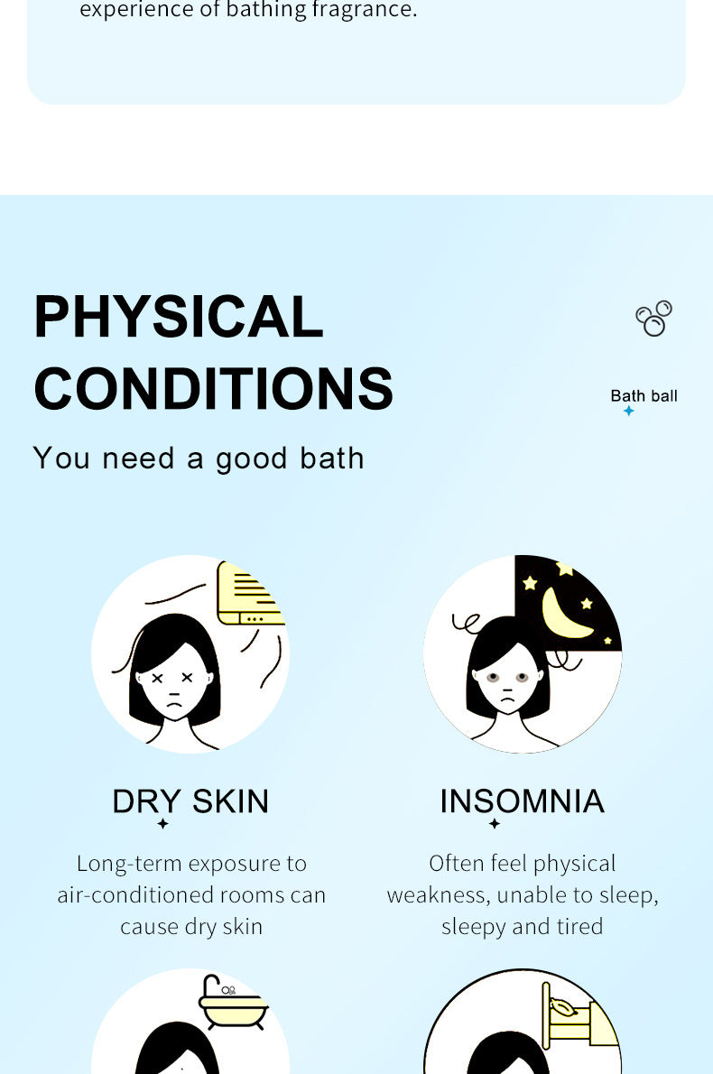 Full English Dried Flower Explosive Bath Salt Ball100gSADOER Clean Fragrance Bath Ball  Wholesale