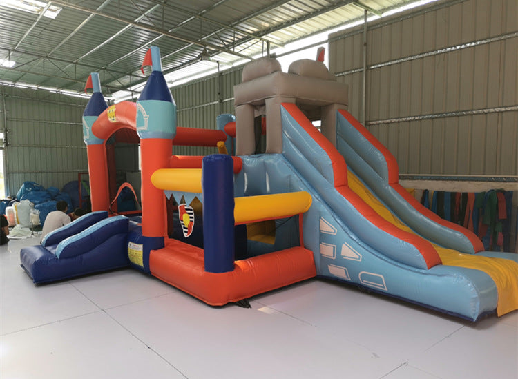 Indoor and Outdoor Small Inflatable Trampoline Jumping Bed Children's Play Castle Sports Slide Naughty Castle Toy Manufacturer