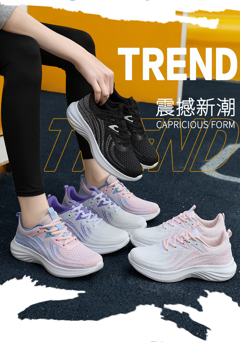 Plus Size Women's Shoes Mesh Breathable Sports Shoes Casual Shoes Lightweight Student Running Shoes Soft Sole Travel Shoes