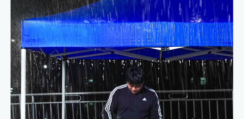 Four-Corner Rainproof Tent Four-Leg Rain Shelter Outdoor Advertising Exhibition Stall Use Sunshade Rain Cover Retractable Folding Canopy