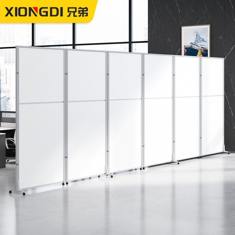 Office Mobile Screen Partition Simple Modern Folding Workshop Simple Movable Screen Sliding Partition Wall Panel