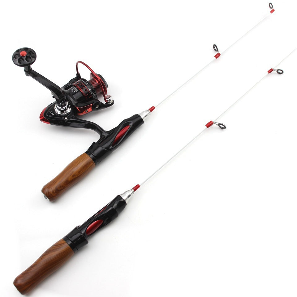 One Piece Ice Fishing Rod Winter Fishing Rod Shrimp Rod Raft Rod Boat Rod Fishing Rod Spinning Reel Fishing Gear Set