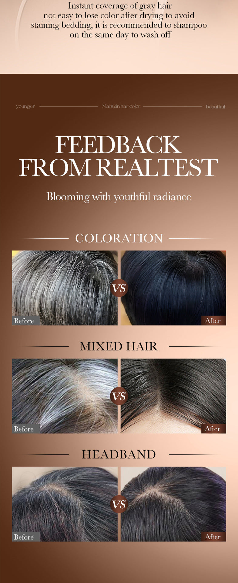 Cross-border Hair Dye Pen3.8g Moisturizing Hair Black Men and Women Conditioner Export Manufacturer Wholesale