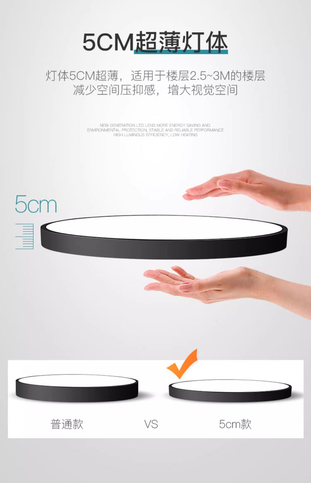 Smart Ceiling Light LED Aisle Corridor Lighting Stair Light Entryway Voice-Controlled Light Radar Human Body Sensor Light