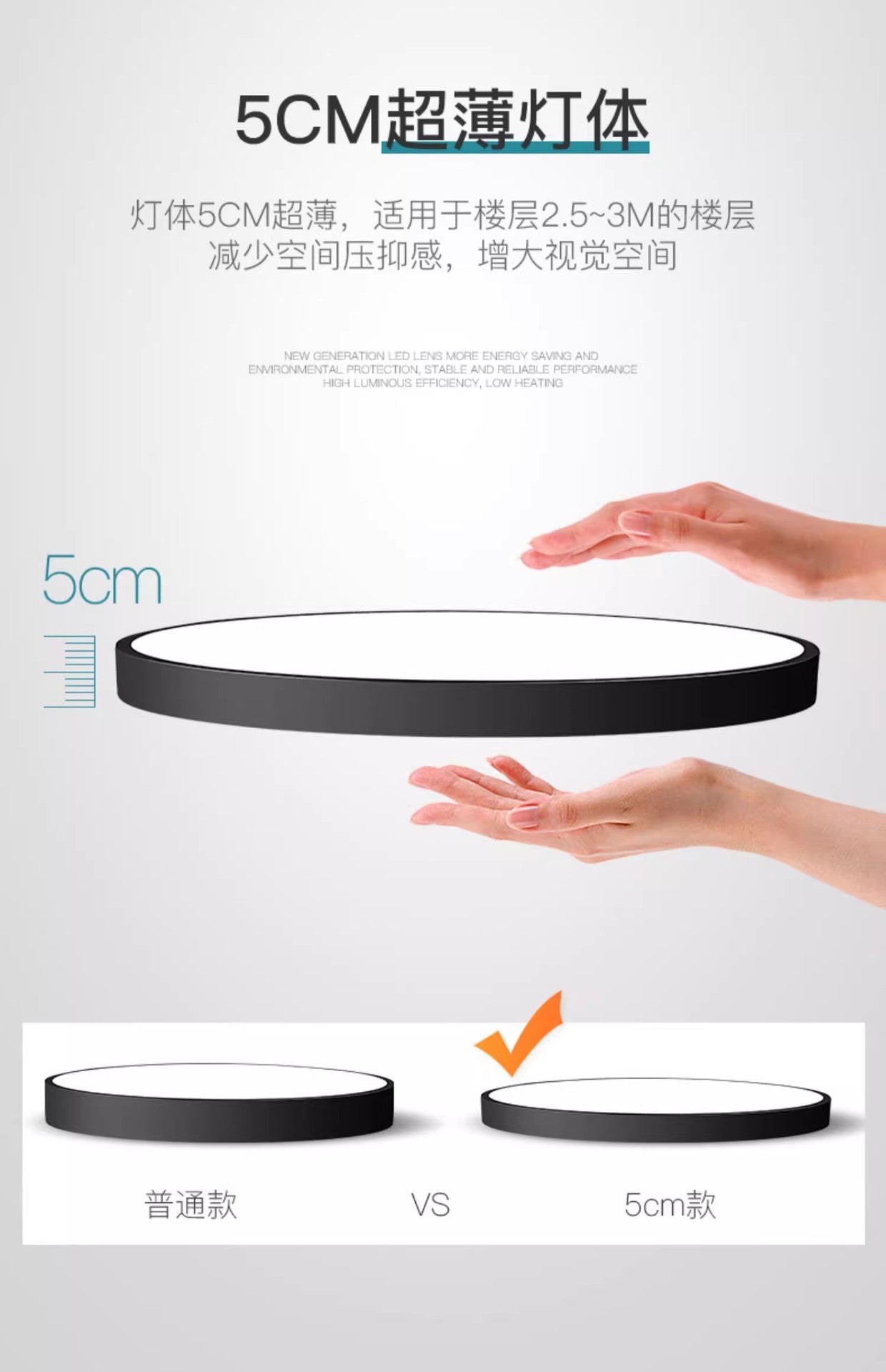 Smart Ceiling Light LED Aisle Corridor Lighting Stair Light Entryway Voice-Controlled Light Radar Human Body Sensor Light