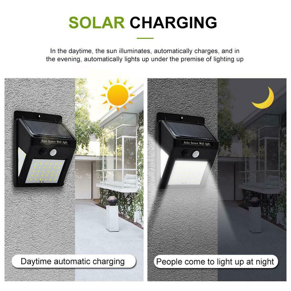 Solar Wall Light Outdoor Human Body Sensor Light Waterproof Garden Light20+5+5LED Corridor Light Emergency Light Street Light