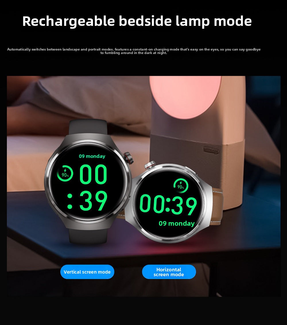 DK56Smart Watch1.52inch Bluetooth Call True Heart Rate Pedometer Sleep Monitoring Hidden Earphones Sports