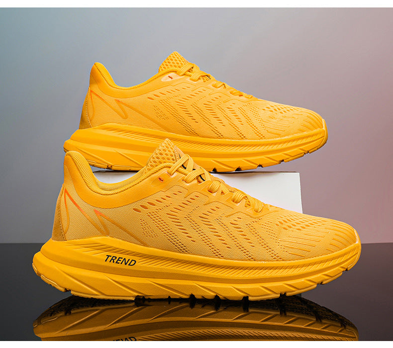 Men's running shoes2025New Breathable Mesh Student Casual Running Youth Shock Absorbing Anti-Slip Sports Shoes