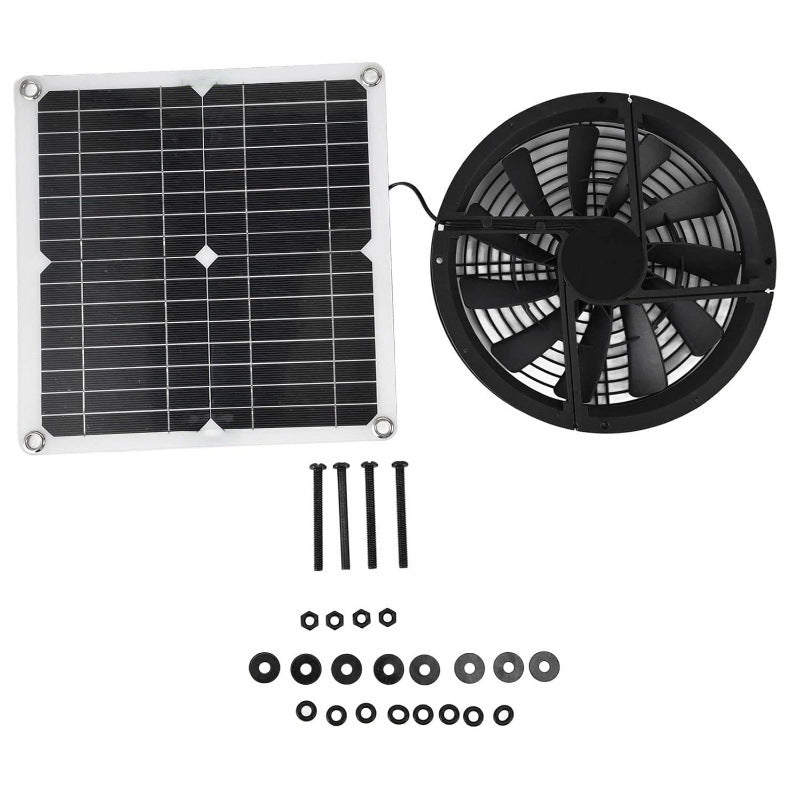 Factory Direct Solar Panel Kit Exhaust Fan Solar Photovoltaic Panel Suitable for Outdoor Chicken Coops Greenhouses Warehouses
