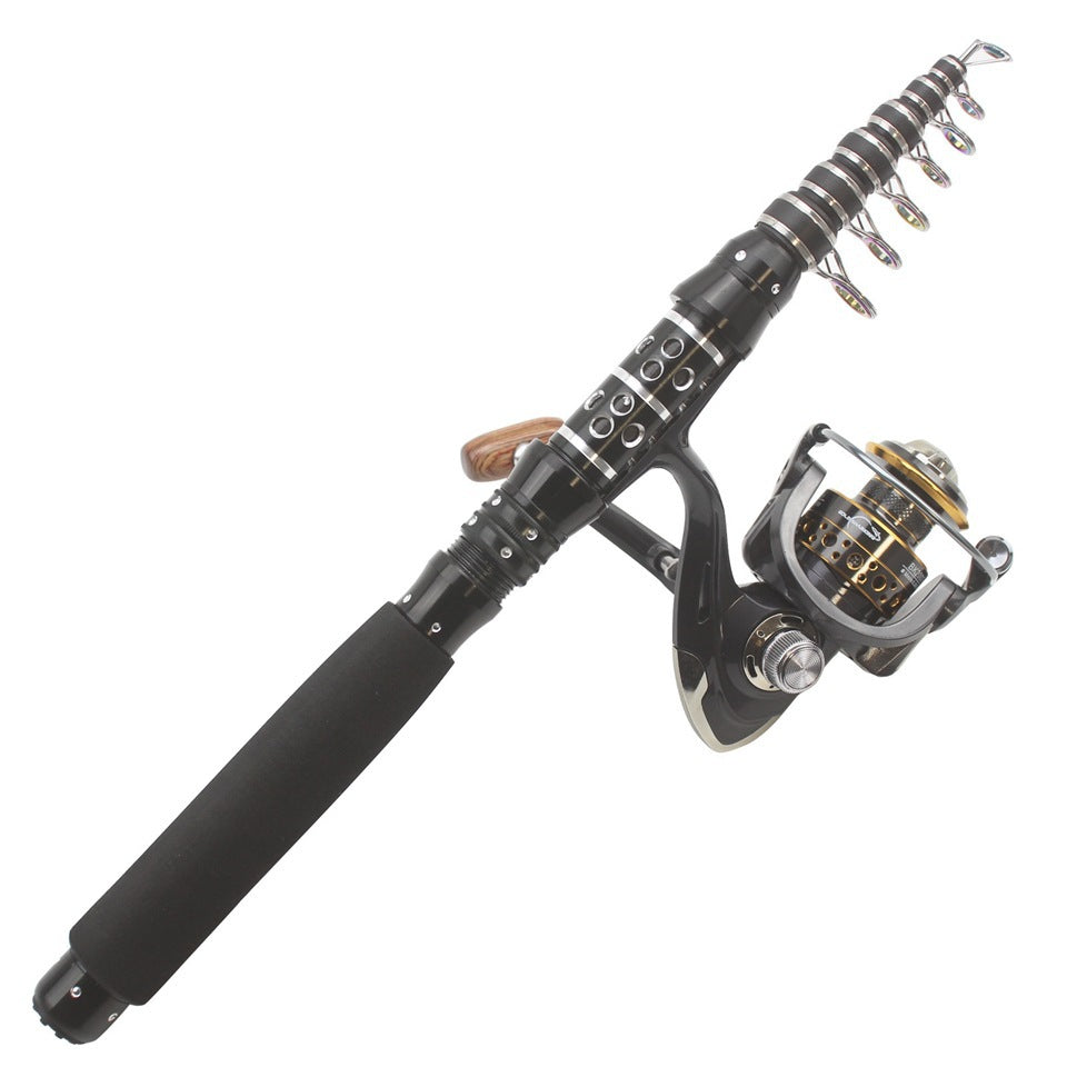 Ultra-short Portable European Carp Fishing Set Fishing Gear Combination European and American Popular Fishing Rod Can Be Used FBA