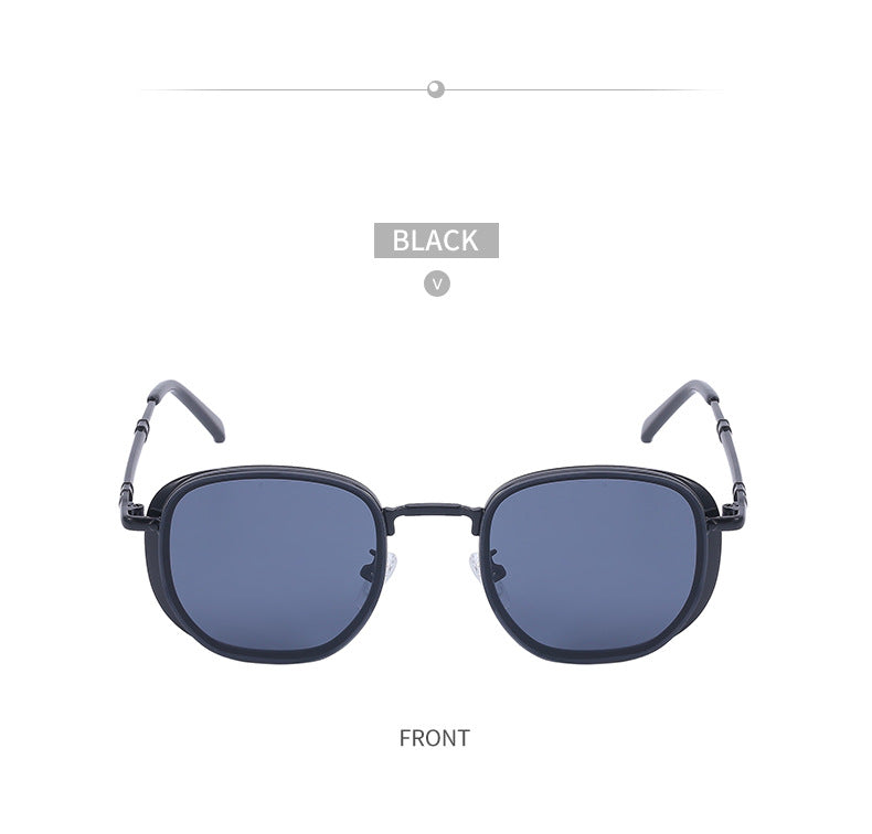 Vintage Steampunk Sunglasses for Men Small Square Frame Sunglasses Trendy Sunglasses Wholesale Driving Glasses shades