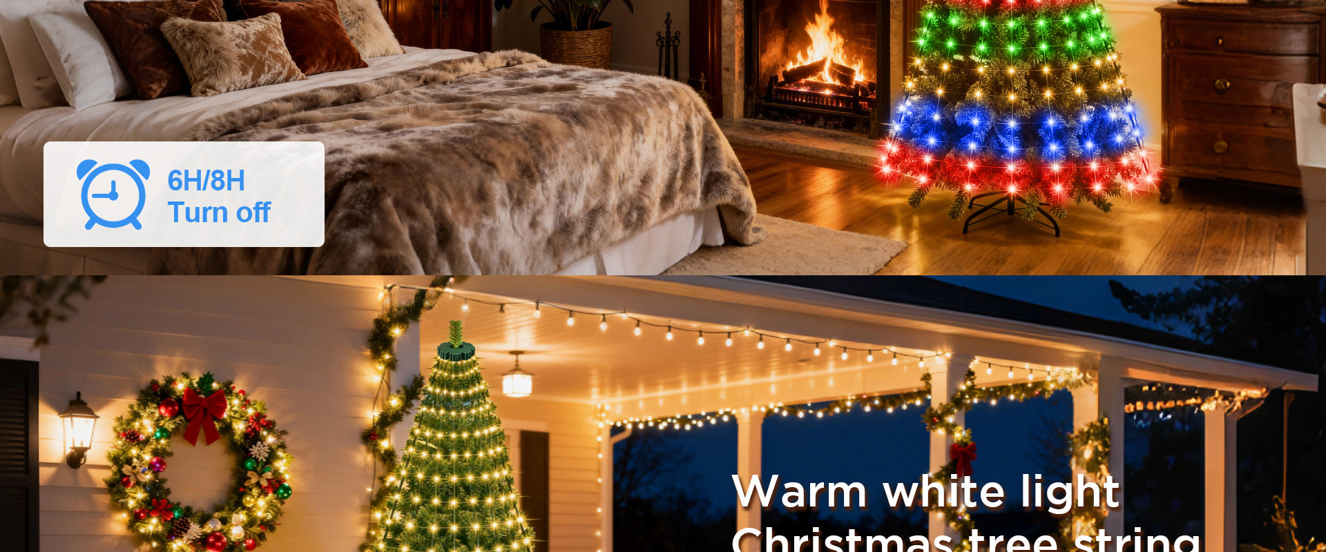 Christmas Tree Lights Christmas Garden Decoration Lights Colorful Lights String Lights Waterfall Tree Hanging Lights Christmas Bestsellers