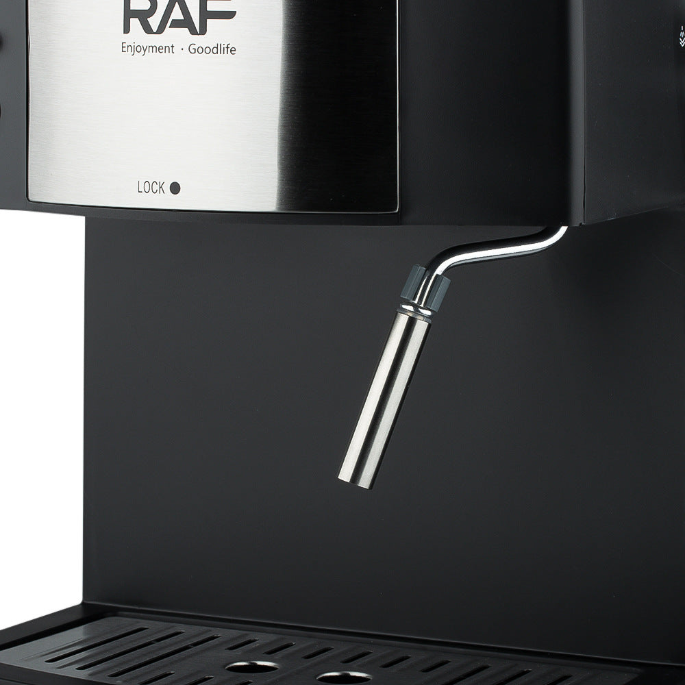 RAF Coffee Machine Household European Standard Italian Style Small Semi-Automatic High Pressure Steam Milk Frothing Office Use