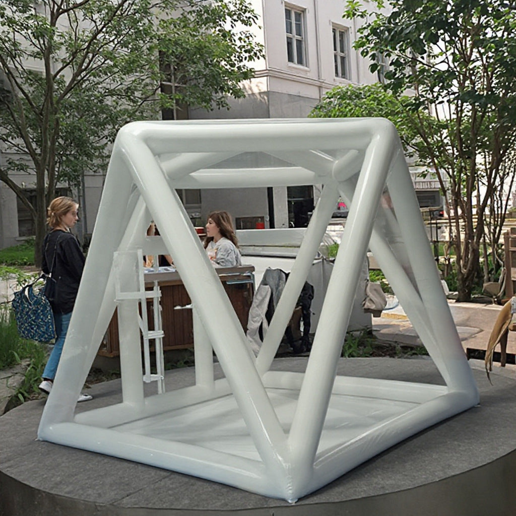 Internet Celebrity Inflatable Tent Large Outdoor Wedding Exhibition Mobile Banquet Tent Emergency Rescue Anti-epidemic Insulation Double Layer