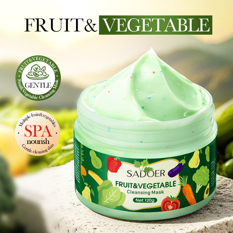 Fruit and Vegetable Cleansing Mask SADOER Deep Cleansing Facial Mud Mask  Wholesale