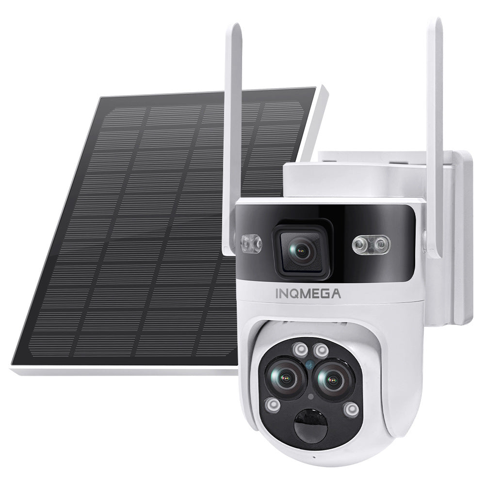 Manufacturer Private Model Outdoor4G Three-eye Solar Camera6MP High Definition Full Color1510x Zoom Solar Surveillance