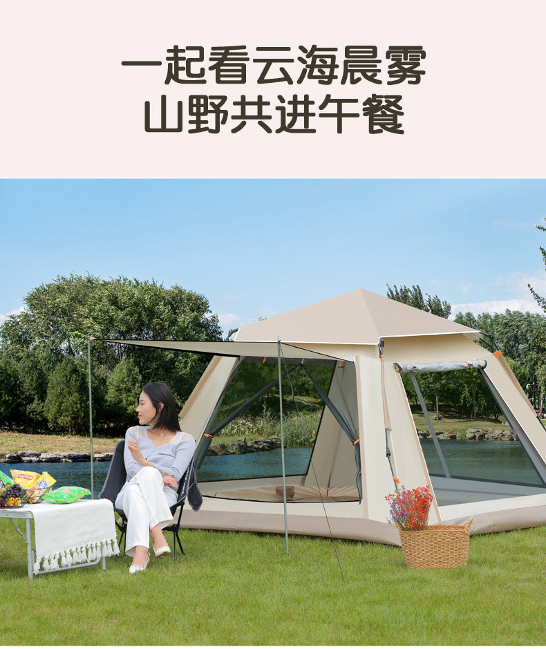 Fully Automatic Quick-Open Tent Outdoor Thickened Windproof Park Camping Portable Foldable Tent Sunshade Windproof