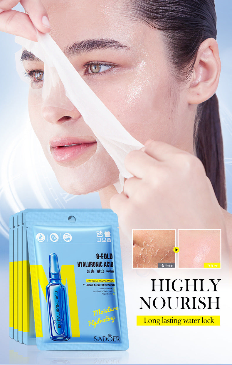 Full English8Heavy Hyaluronic Acid Skin Rejuvenation Mask SADOER Moisturizing and Hydrating Face Mask Wholesale for  Trade