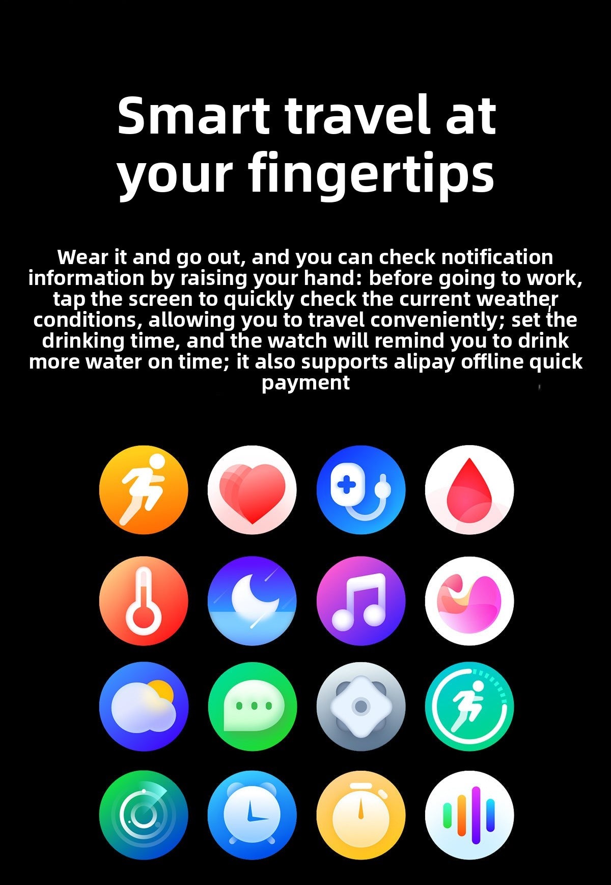 New HK46Smart Watch HD AMOLED Multiple Screen Dial Switching NFC Offline Alipay Factory