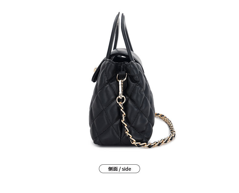 2024New Special-Interest Design Women's Handbag PU Chain Commuter Shoulder Bag Exquisite Exquisite Women's Bag