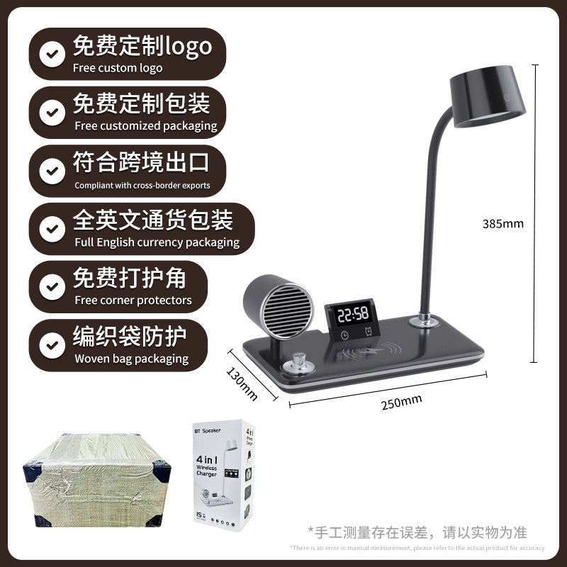Customized Multifunctional Eye Protection Desk Lamp for Study, Smart Reading Lamp, Desktop Foldable Digital Display Time Study Lamp