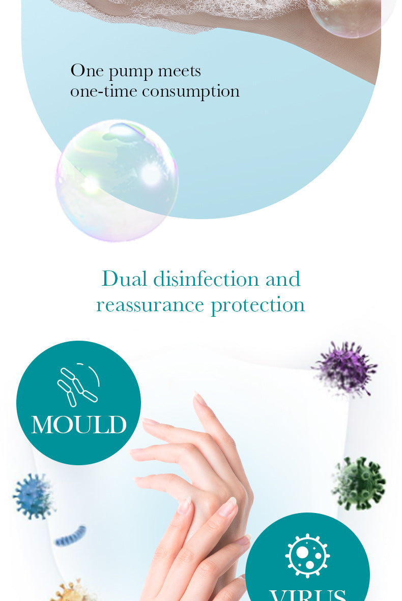 All English Hand Sanitizer500ml SADOER Foam Deep Cleansing Large Capacity  Foreign Trade Wholesale