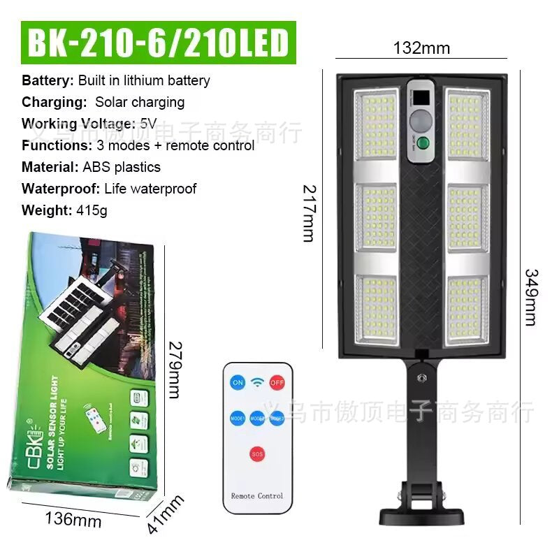 New outdoor solar street light home lighting waterproof garden courtyard light LED Street light with remote control