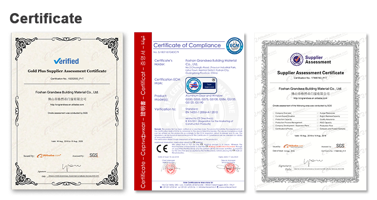 Hurricane Resistant Thermal Insulation Double Glazed Modern Exterior Door Modern Design Aluminum Lowe Glass Sliding Door