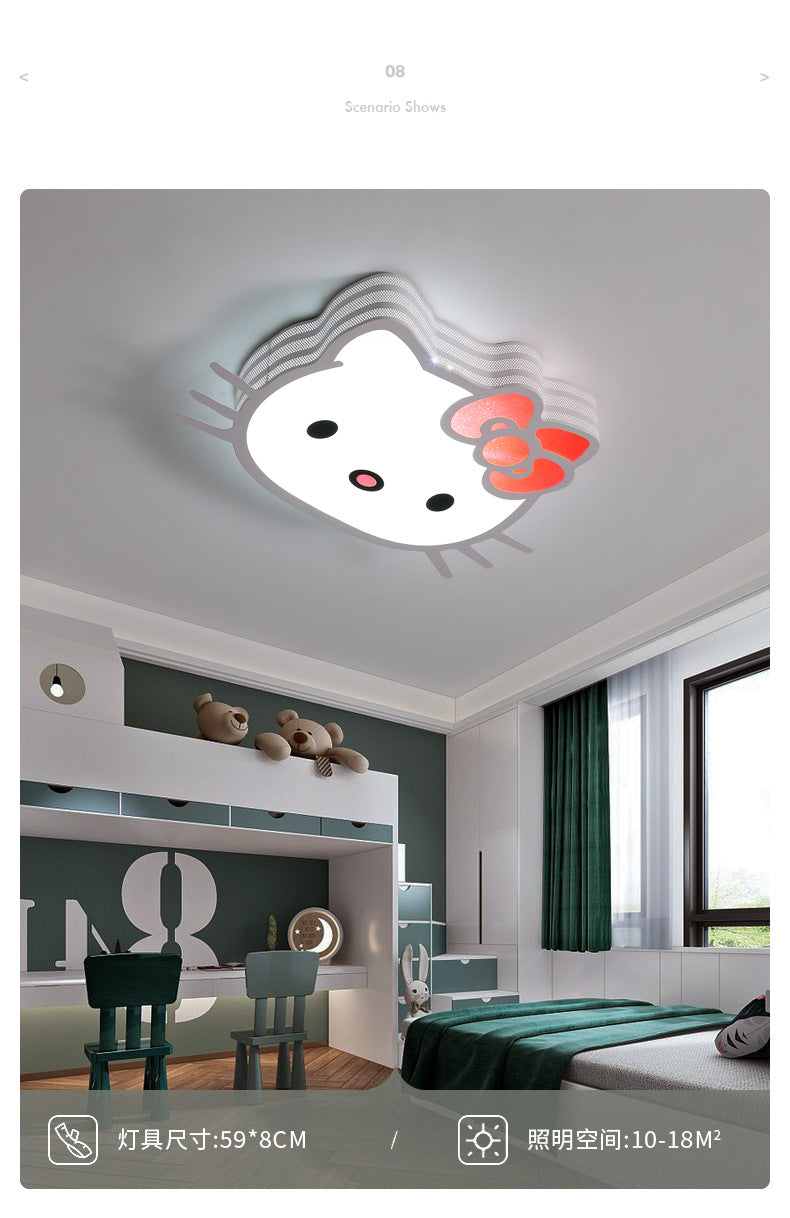 Children's Room Lamp Girl Modern Simple Boy Round Ceiling Lamp Cozy Bedroom Lamp Creative Kindergarten Classroom Lamp