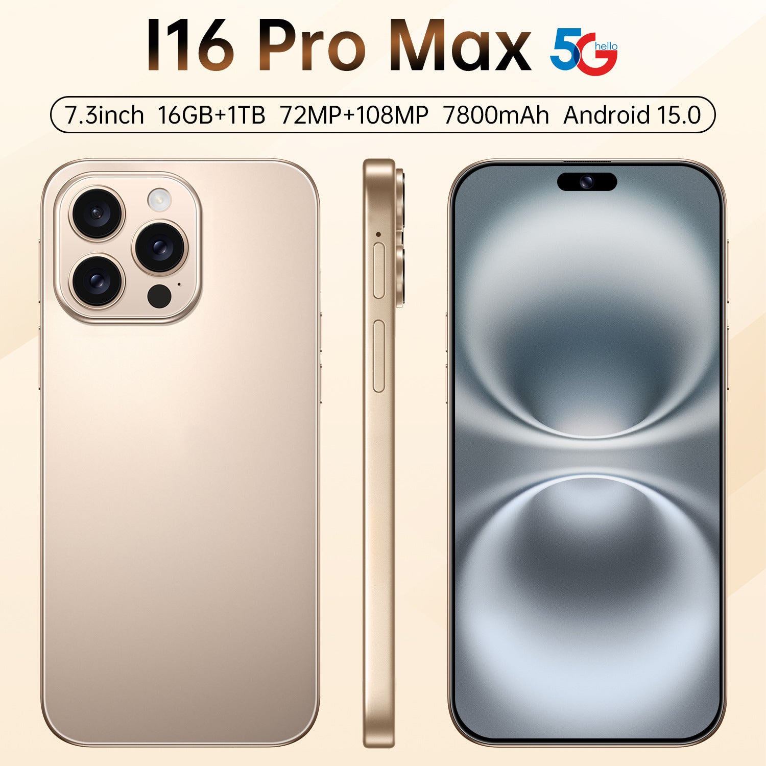 New model exclusive i16 Pro Max Intelligence5G Extra-large Screen Mobile Phone16+1T Overseas Version Direct Source Sale
