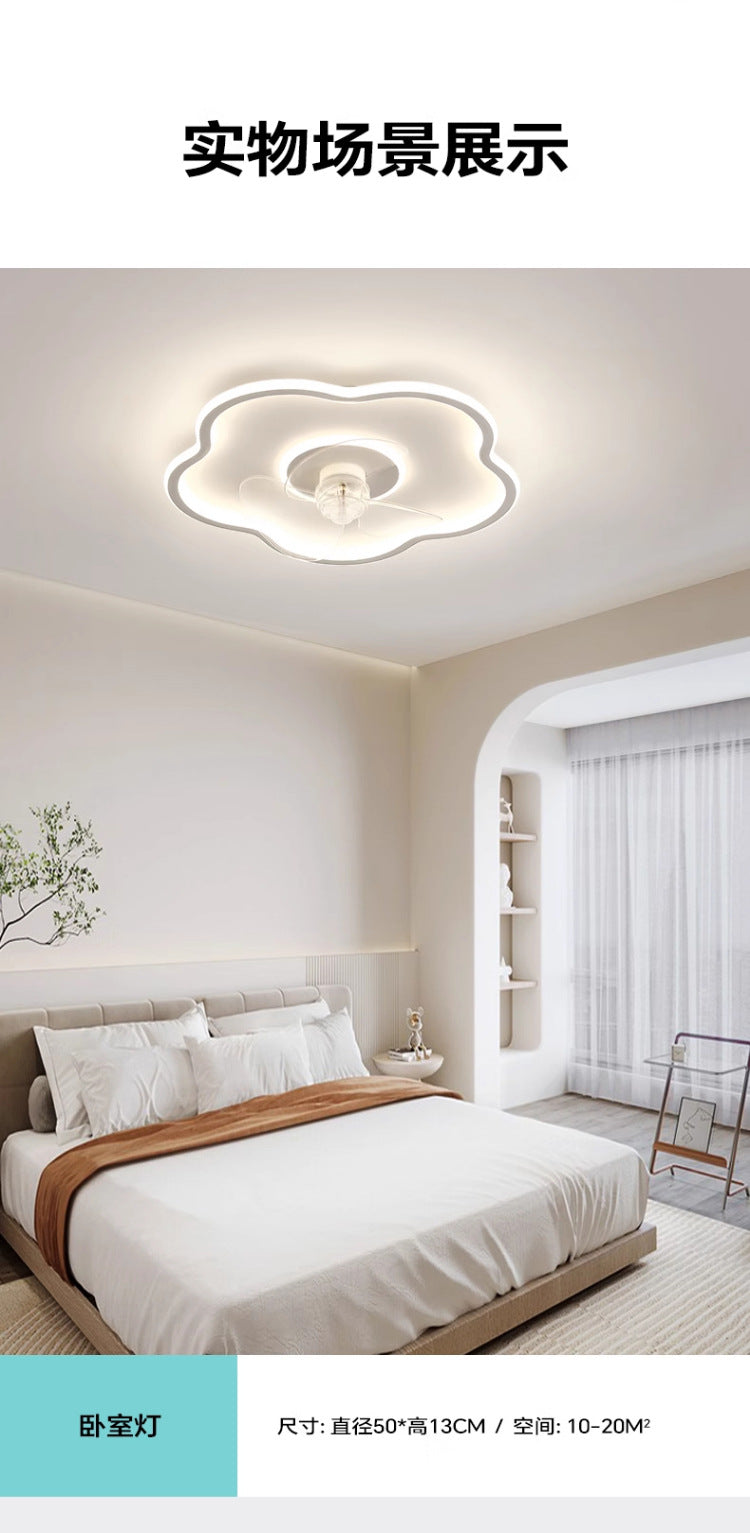 Bedroom Dining Room Invisible Ceiling Fan Light Living Room with Fan Integrated Light Tmall Smart Ultra-thin Ceiling Fan Light Simple
