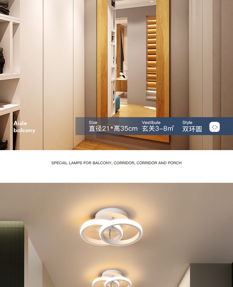 exclusive aisle lights balcony lights LED Modern Minimalist Nordic Creative Personality Cloakroom Living Room Entrance Light