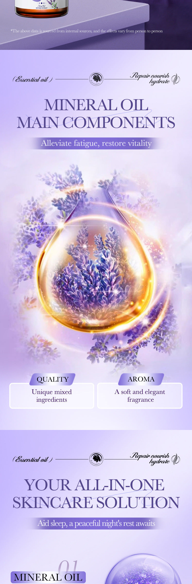 Lavender Essential Oil SADOER Fragrance improves sleep and relieves fatigue essential oil cross-border foreign trade wholesale