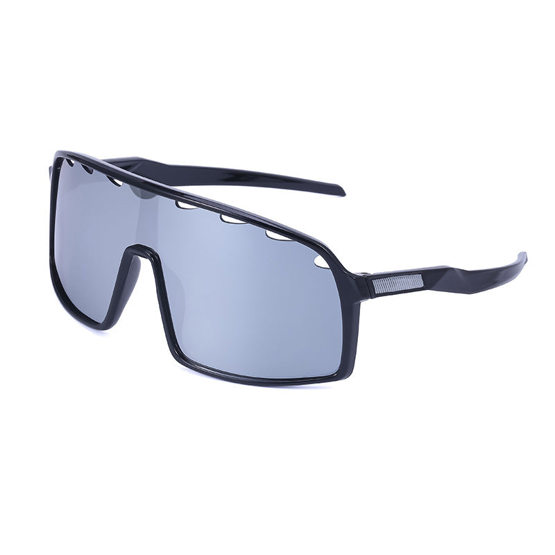 New Colorful Cycling Glasses for Men with Perforated One-piece Lenses Sunglasses European and American Outdoor Sports Sun Glasses