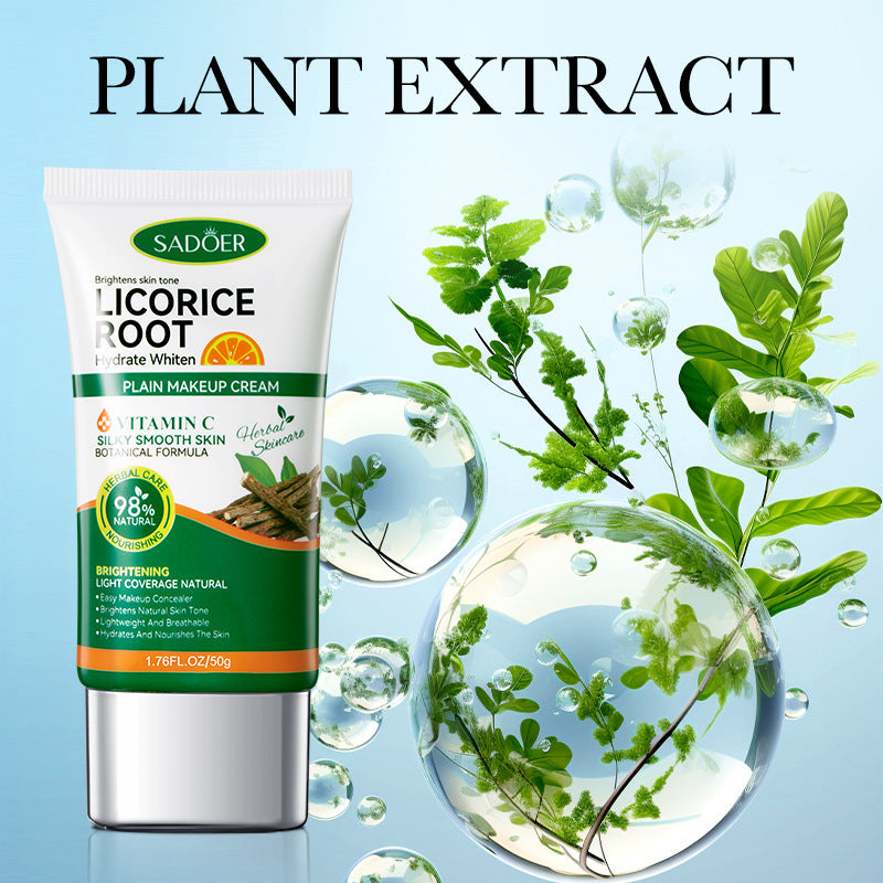 Makeup SADOER Licorice VC No Makeup Cream Whitening and Brightening Concealer Cream Cross-Border Wholesale