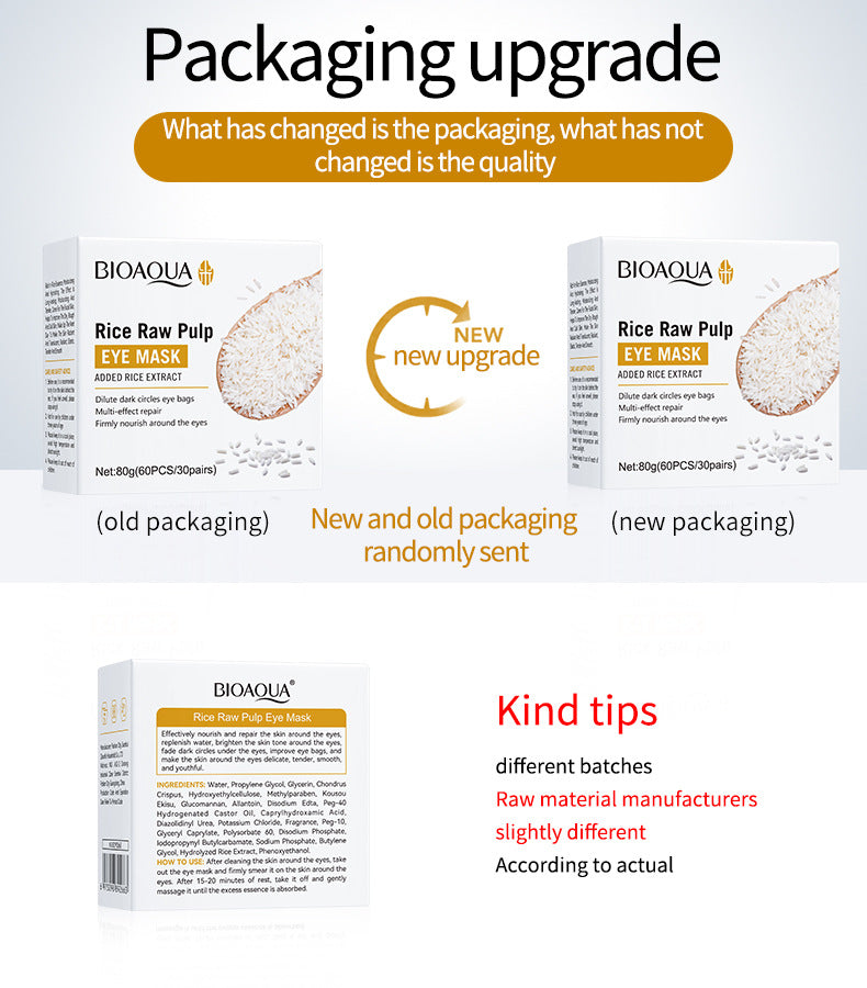 Full English Rice Skincare Set BIOAOUA Rice Puree Series Six-Piece Set Box  Wholesale