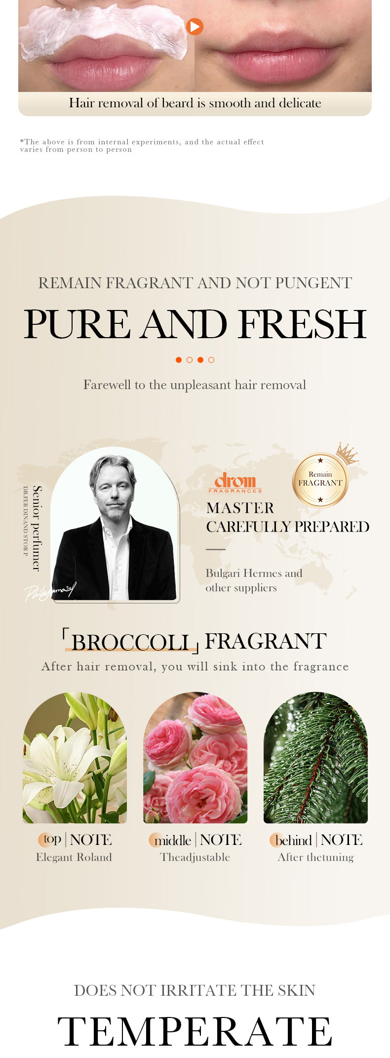 Full English Aloe Vera Hair Removal Cream60g BIOAOUA Hair Removal Non-Irritating  Wholesale