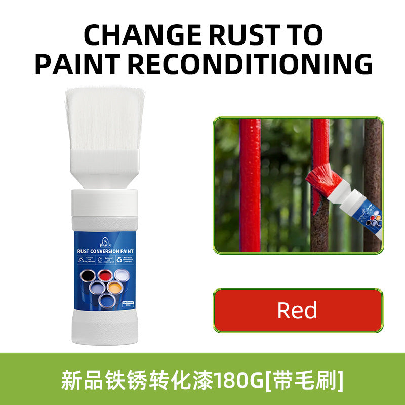Qixia Water-Based Anti-Rust Paint, Rust-Free Roof Iron Rust Conversion Paint, Color Steel Tile Renovation Paint, Water-Based Anti-Rust Paint