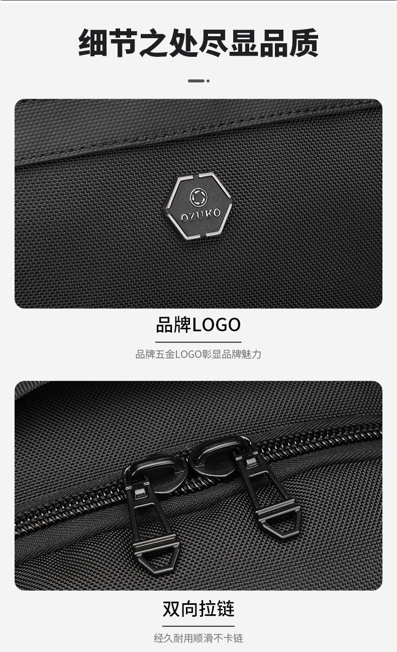 Business Backpack Men's Large Capacity Waterproof Computer Bag Multifunctional commuter backpack with a simple and sophisticated feel