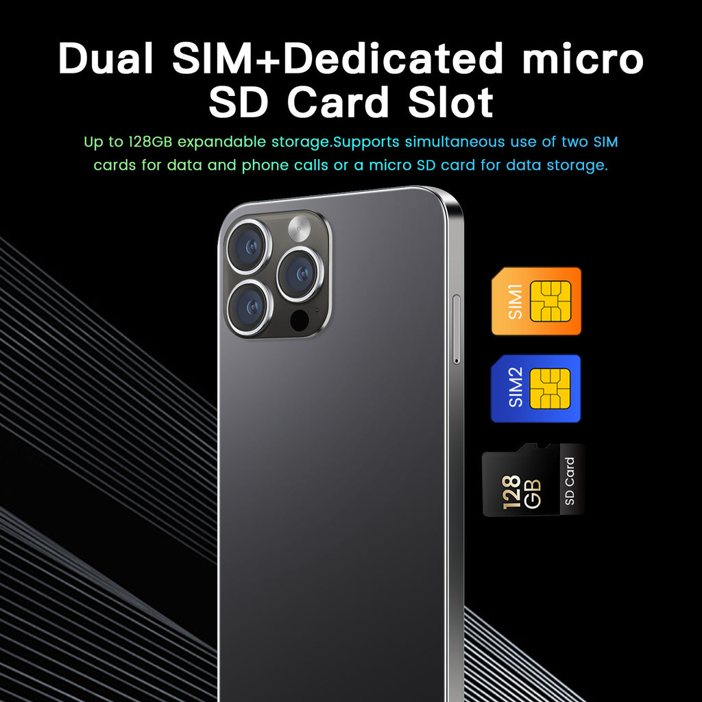 New low price I16 Pro Max Smartphone16+1T Android6.7Inch AliExpress
